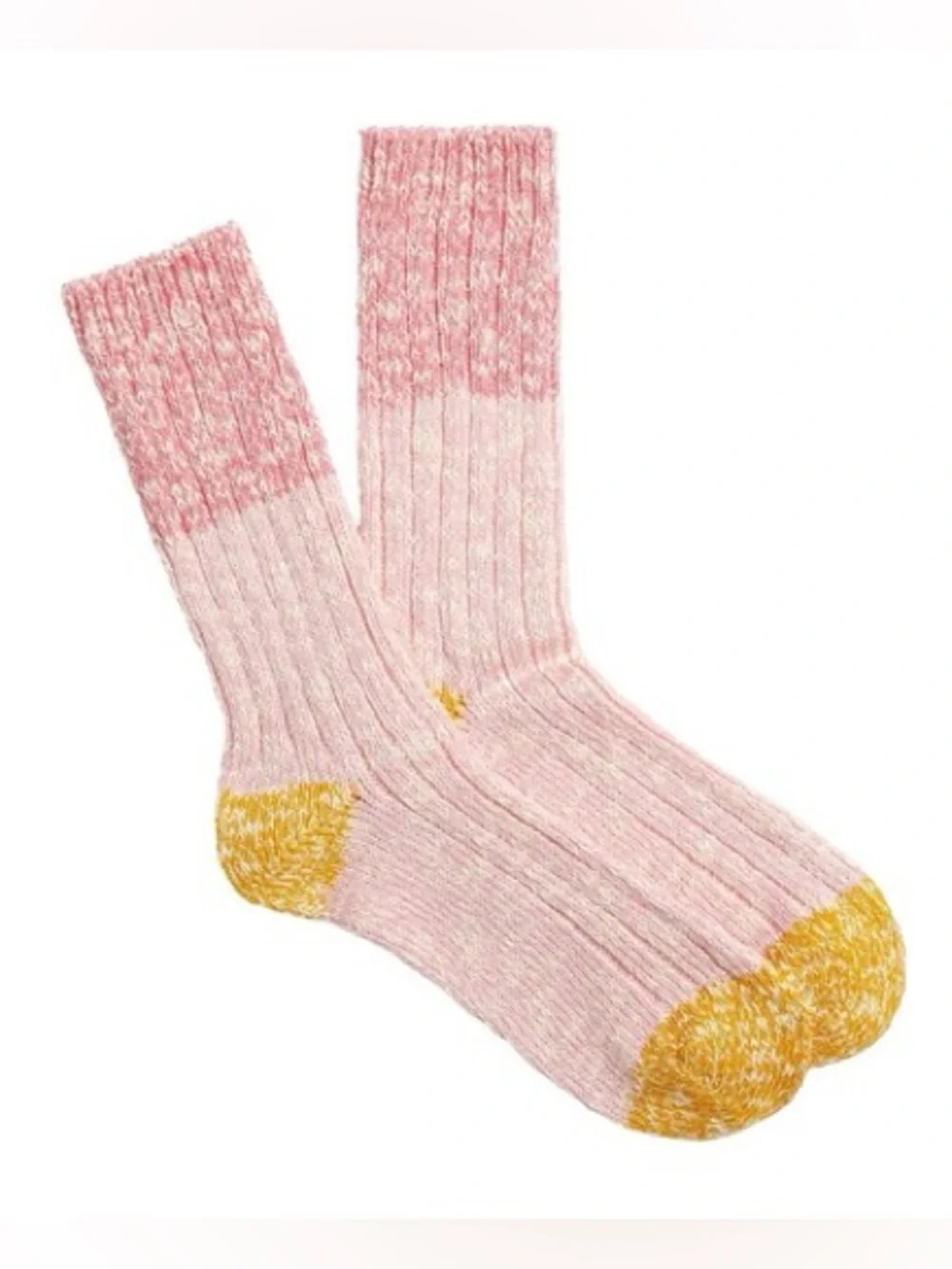 J. Crew Camp Socks Ribbed Colorblock Set of 2 NWT